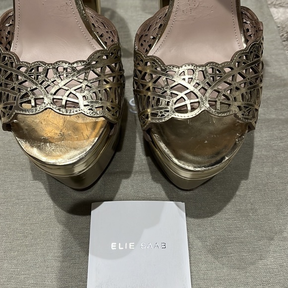 Elie Saab open toe platform - Picture 7 of 9